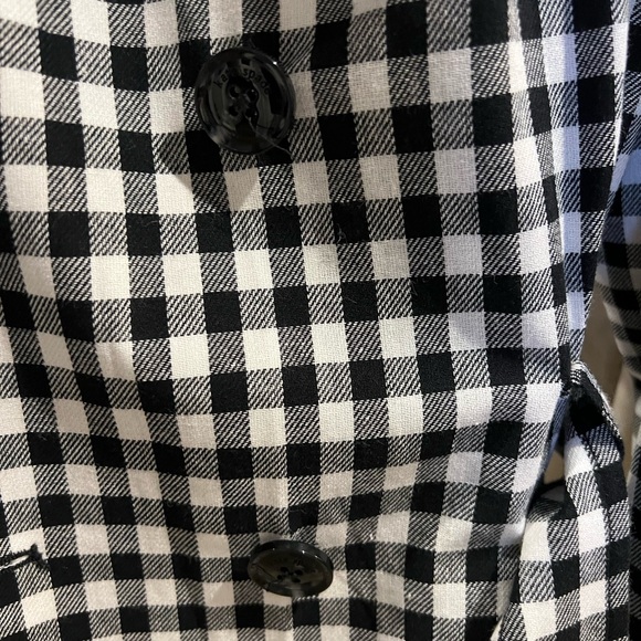 Kate Spade Gingham Trench Coat SZ S - Picture 5 of 7